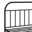 sengeramme med sengegavl 183x213 cm metal sort