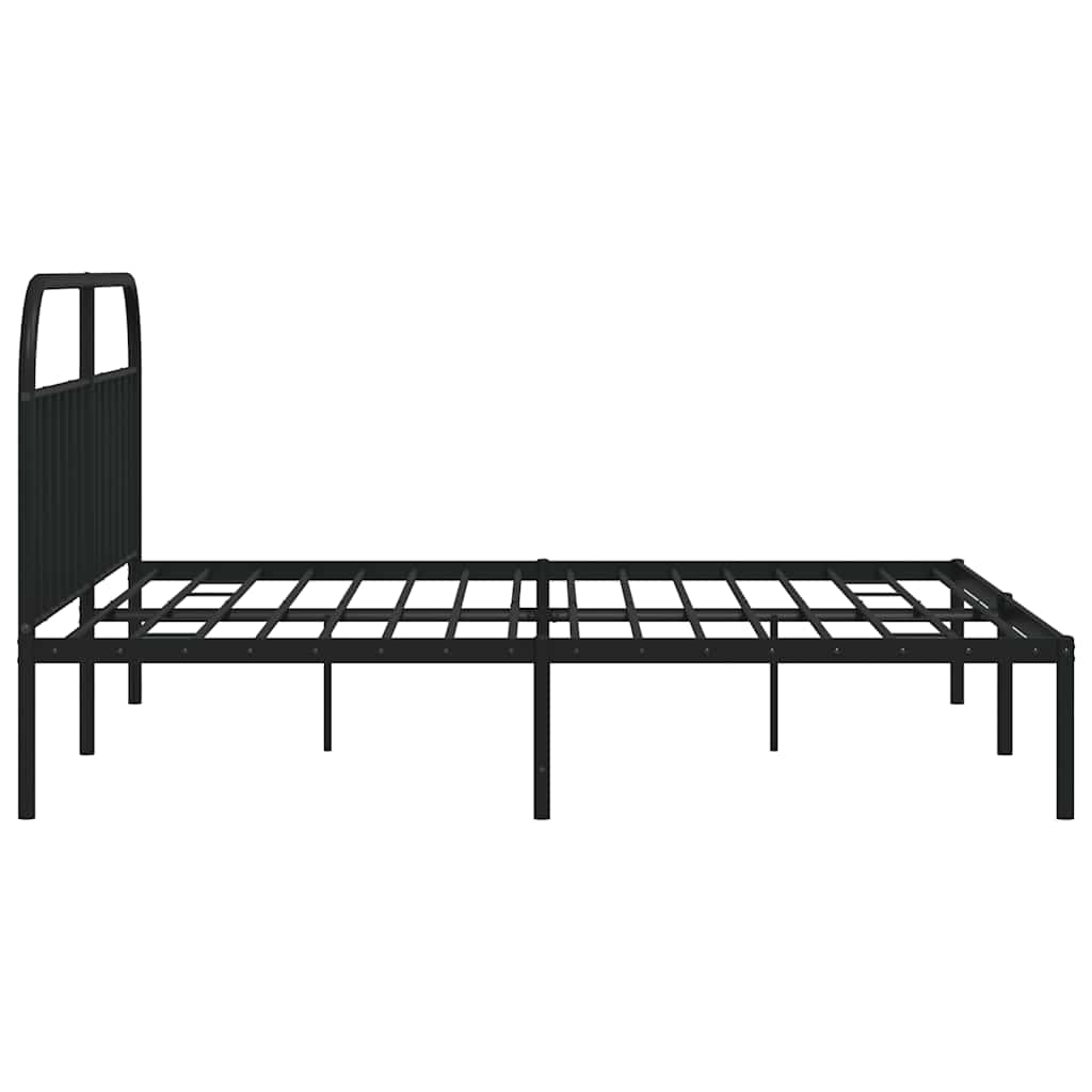 sengeramme med sengegavl 193x203 cm metal sort