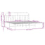 sengeramme med sengegavl 200x200 cm metal sort