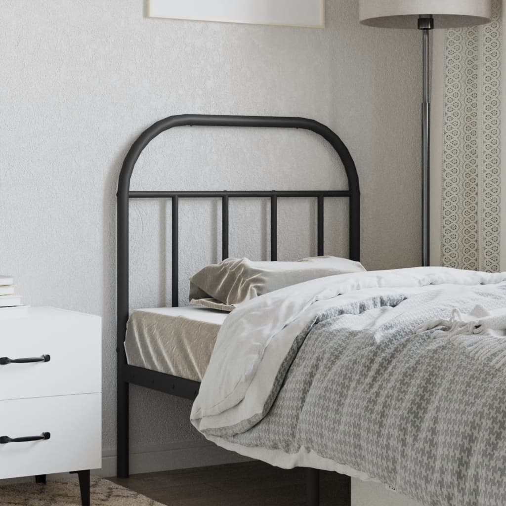 udskiftningsgavl 75 cm metal sort