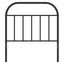 udskiftningsgavl 80 cm metal sort