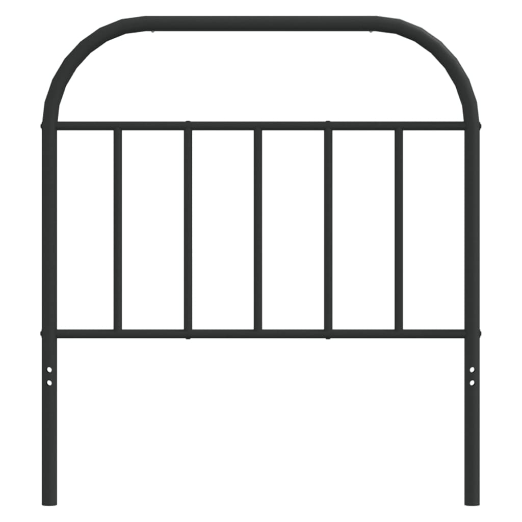 udskiftningsgavl 80 cm metal sort