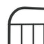 udskiftningsgavl 80 cm metal sort