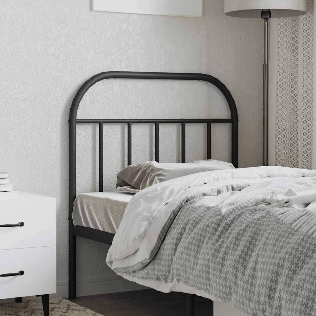 udskiftningsgavl 90 cm metal sort