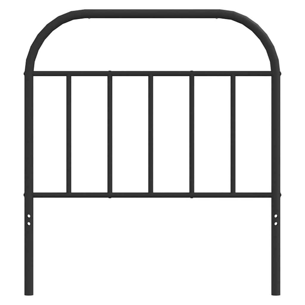 udskiftningsgavl 90 cm metal sort