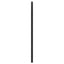 udskiftningsgavl 107 cm metal sort