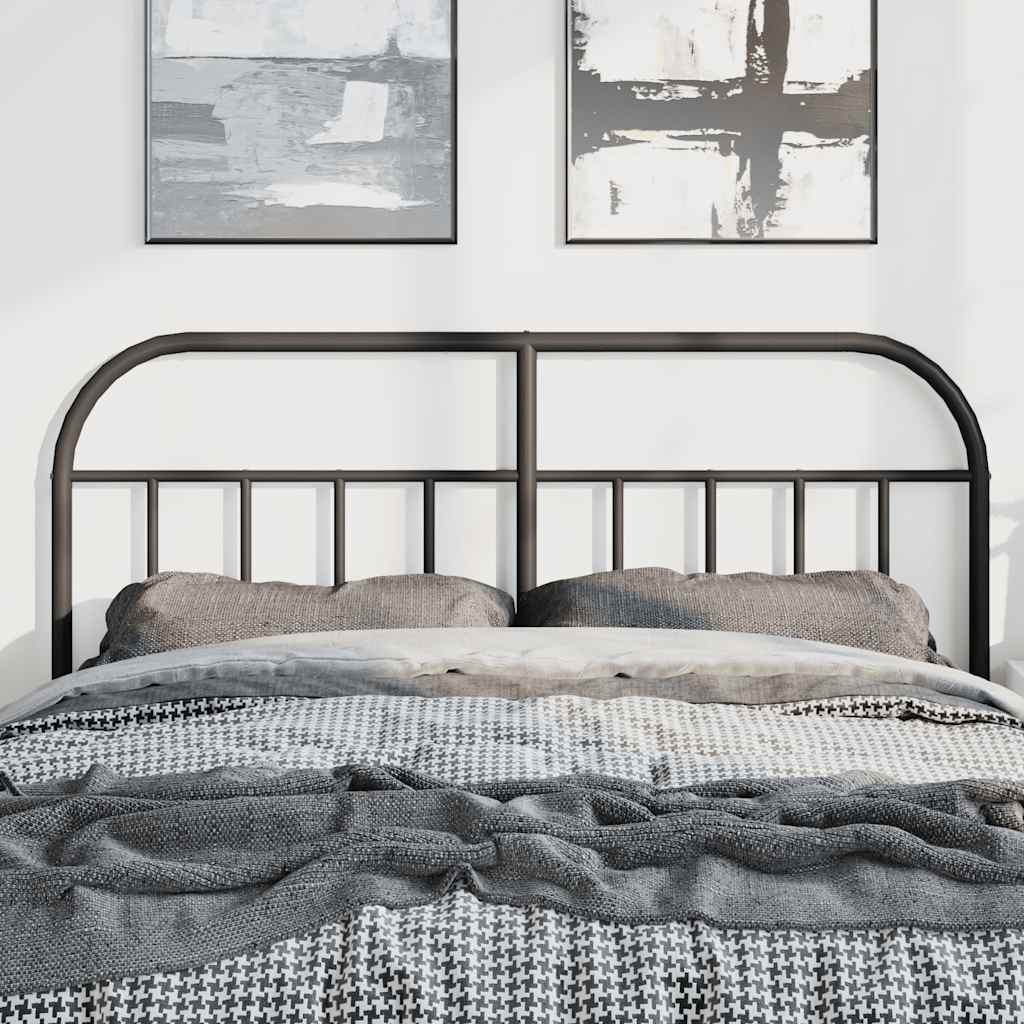 udskiftningsgavl 135 cm metal sort