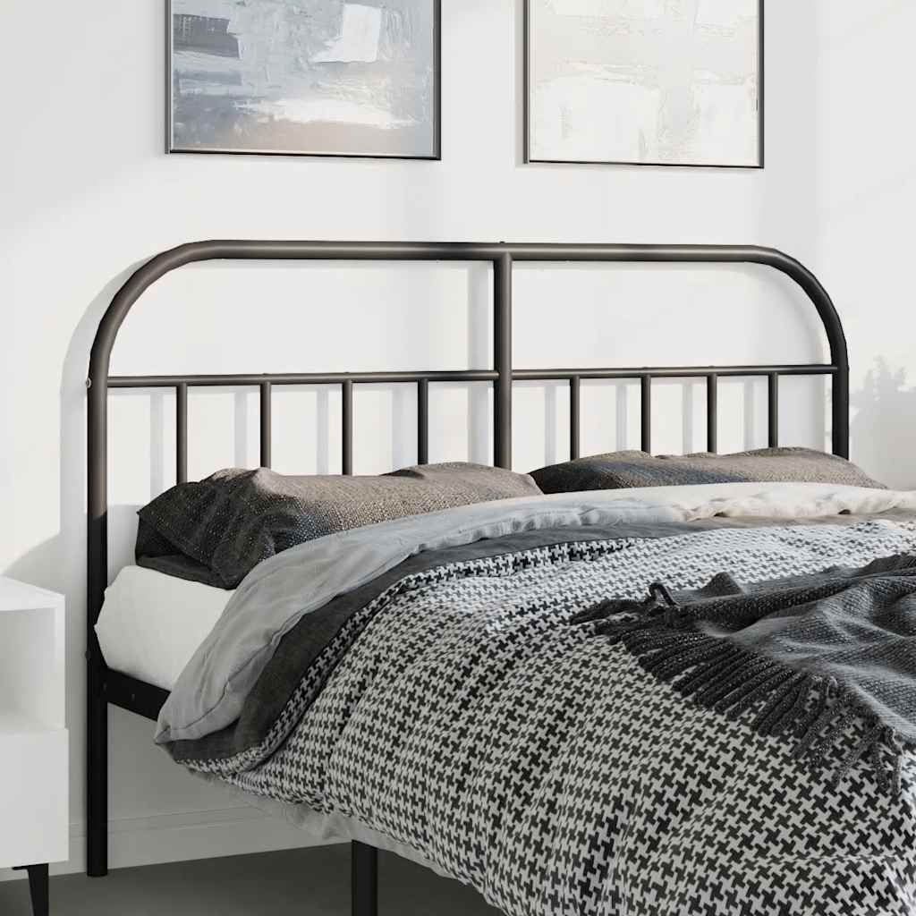 udskiftningsgavl 135 cm metal sort