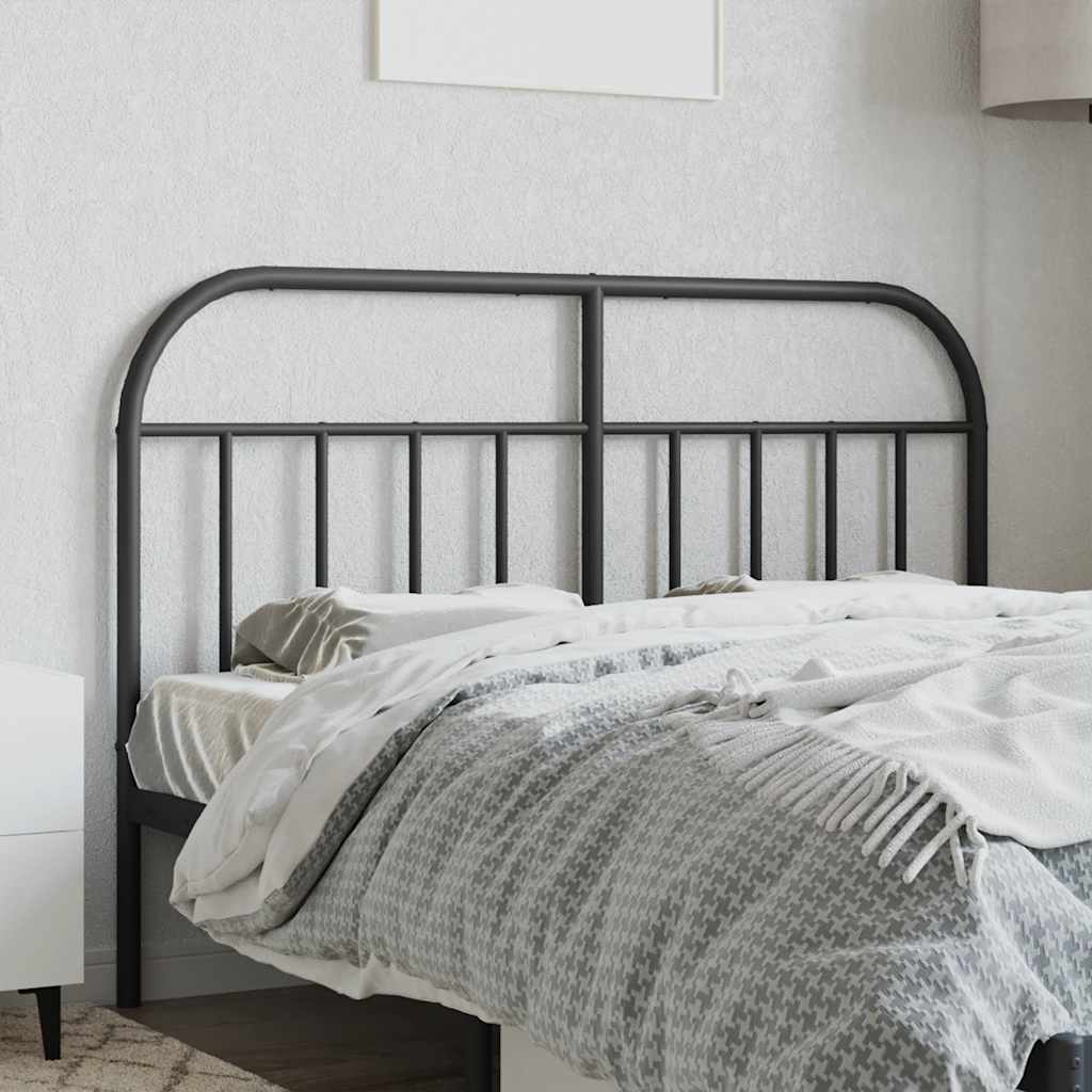 udskiftningsgavl 140 cm metal sort