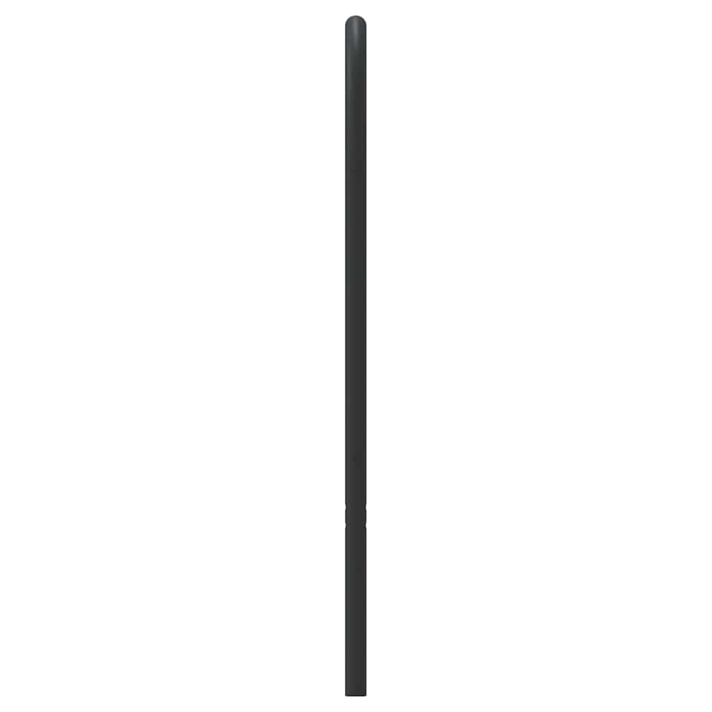 udskiftningsgavl 140 cm metal sort