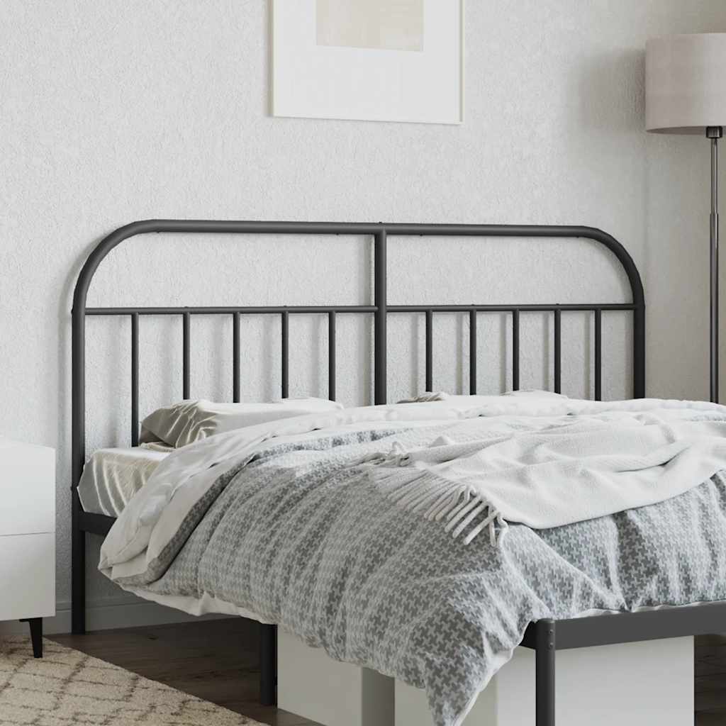 udskiftningsgavl 160 cm metal sort