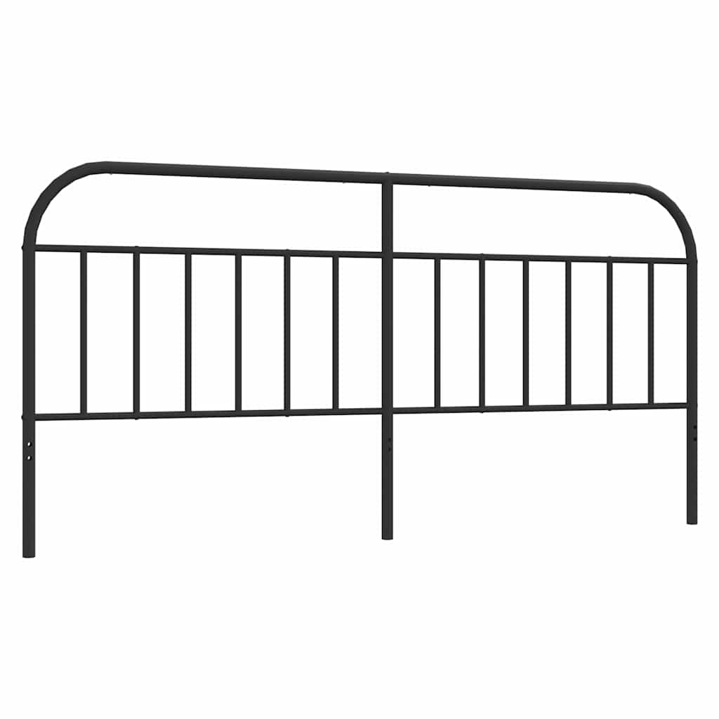 udskiftningsgavl 193 cm metal sort
