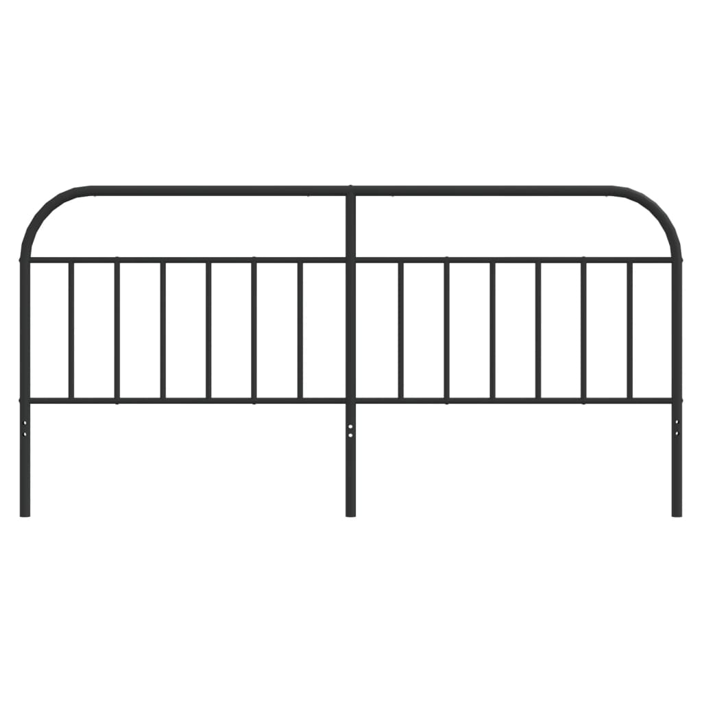 udskiftningsgavl 200 cm metal sort