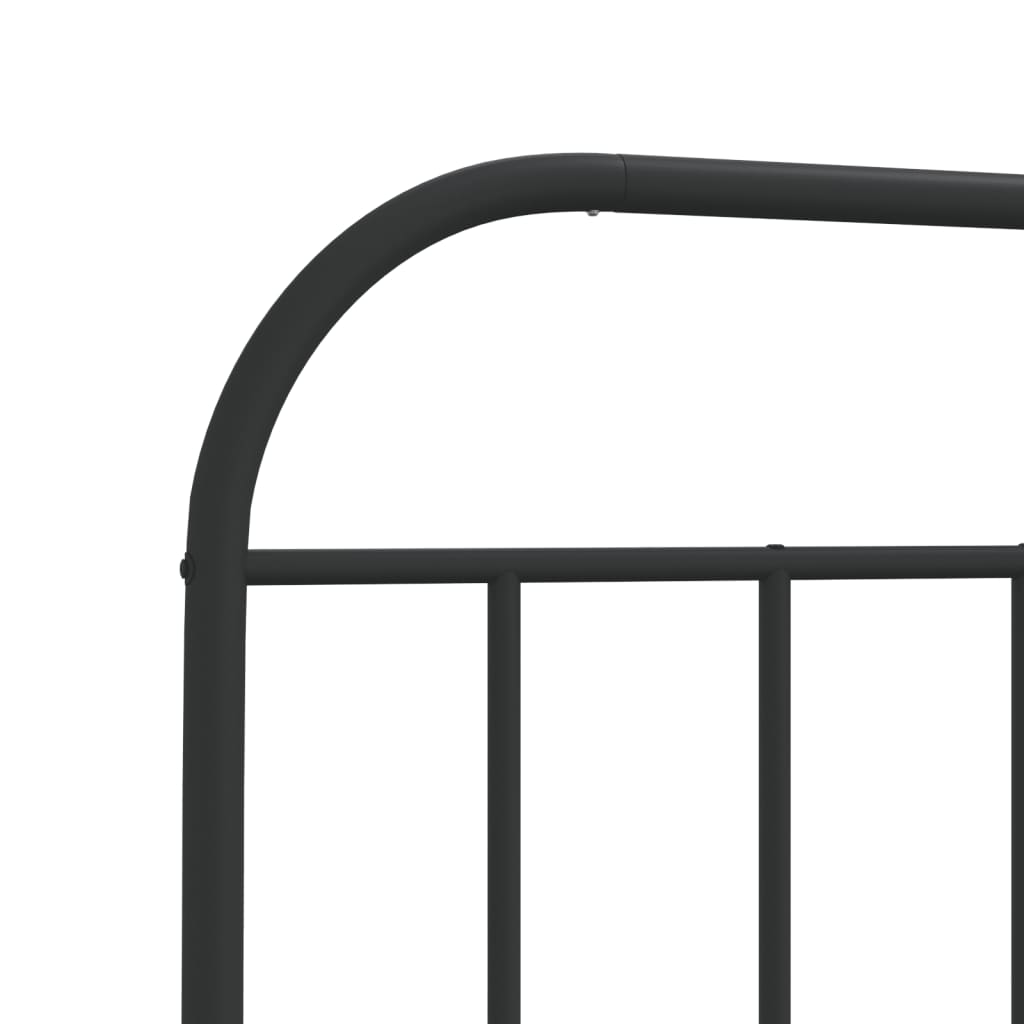 udskiftningsgavl 200 cm metal sort