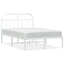 sengeramme med sengegavl 120x190 cm metal hvid