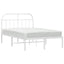 sengeramme med sengegavl 120x190 cm metal hvid