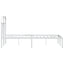 sengeramme med sengegavl 120x190 cm metal hvid
