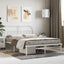 sengeramme med sengegavl 140x190 cm metal hvid