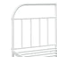 sengeramme med sengegavl 180x200 cm metal hvid