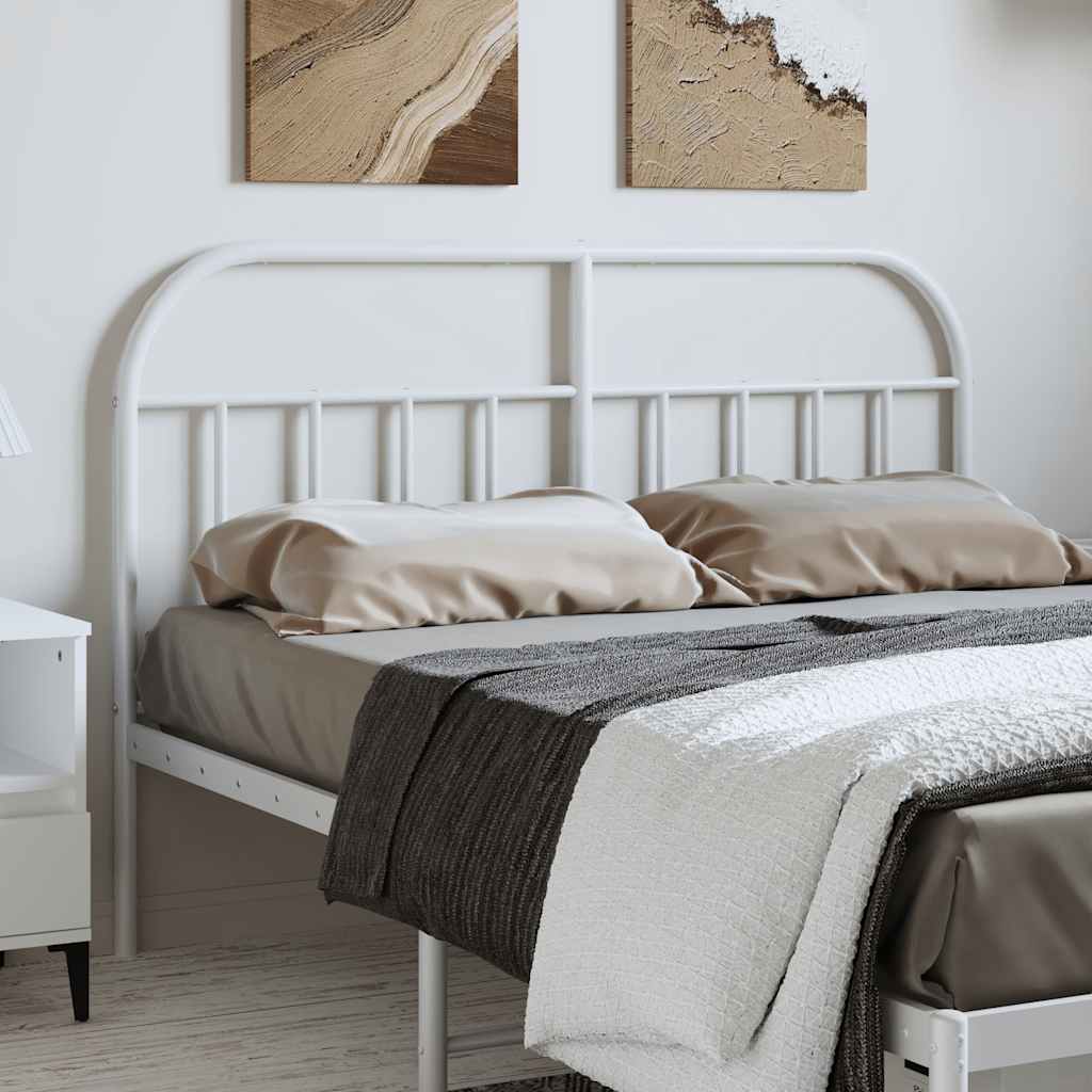 udskiftningsgavl 150 cm metal hvid