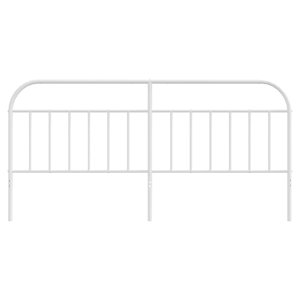 udskiftningsgavl 193 cm metal hvid
