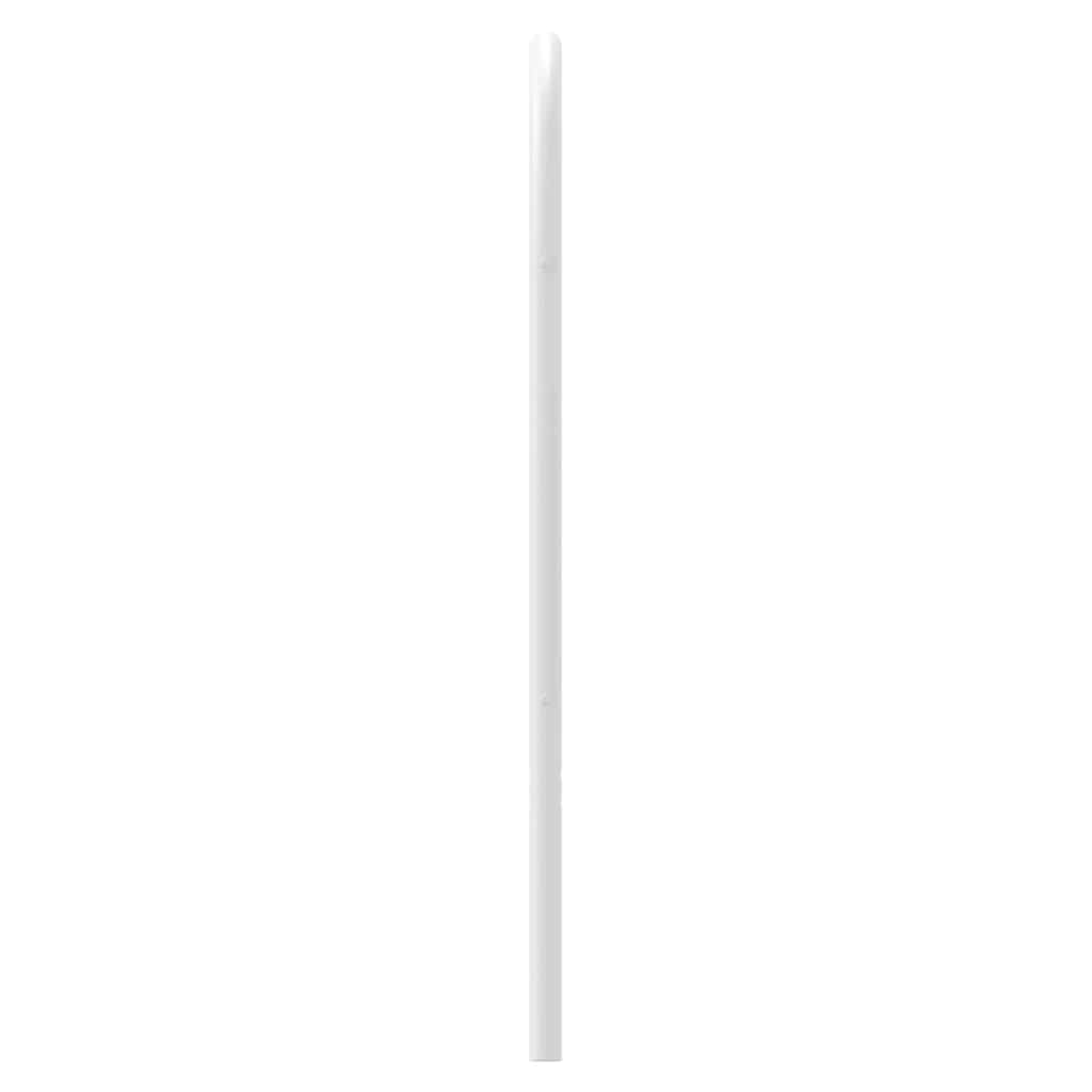 udskiftningsgavl 193 cm metal hvid