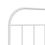 udskiftningsgavl 193 cm metal hvid