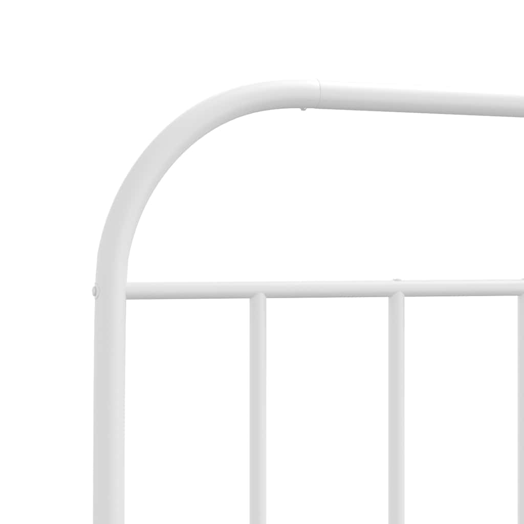 udskiftningsgavl 193 cm metal hvid