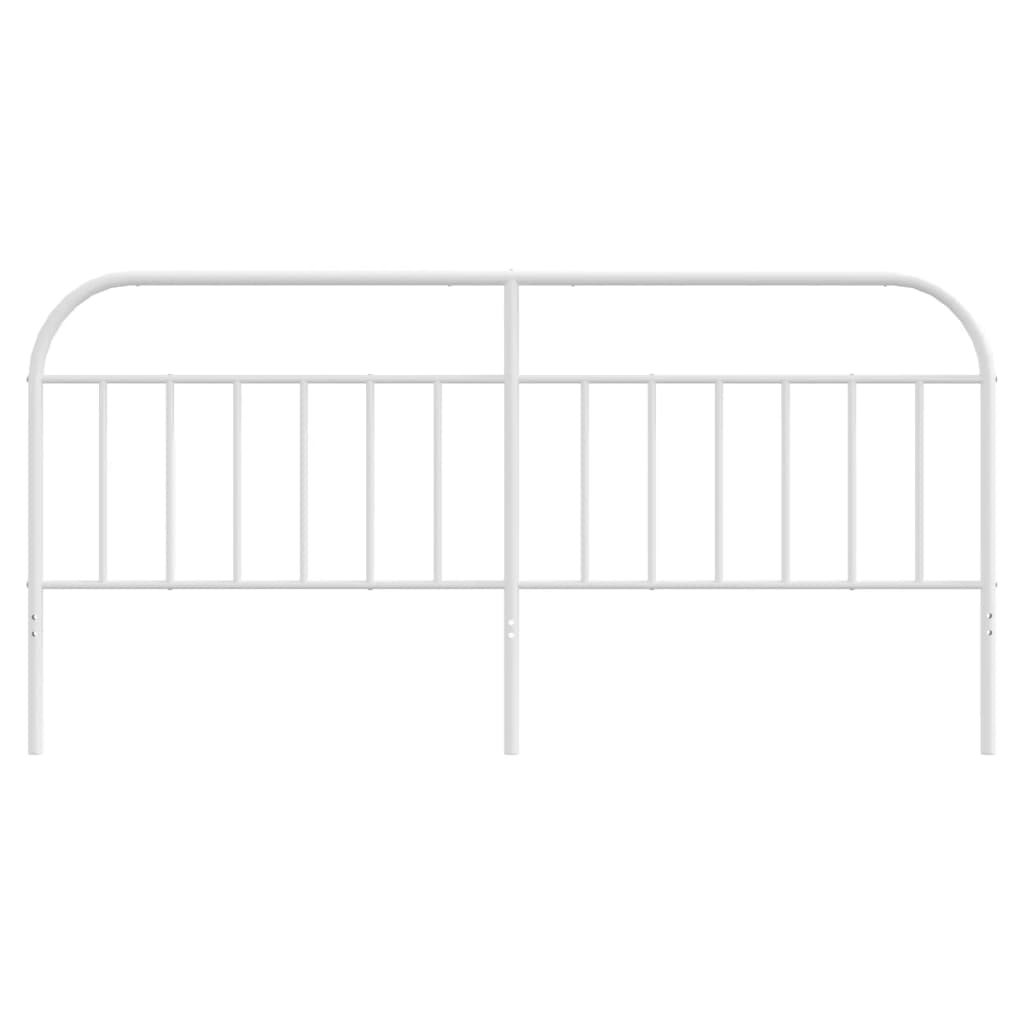 udskiftningsgavl 200 cm metal hvid