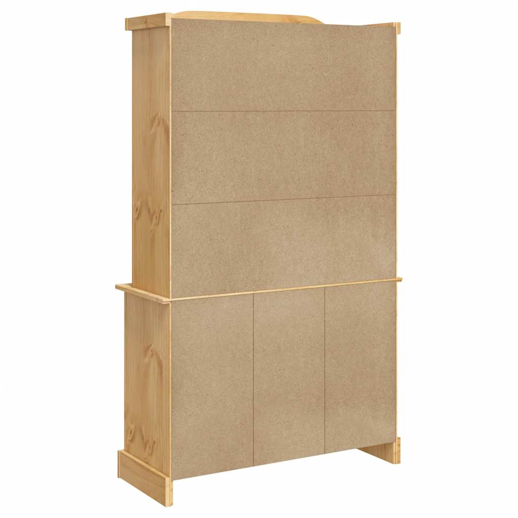 skænk Corona 112x43x191,5 cm massivt mexicansk fyrretræ brun