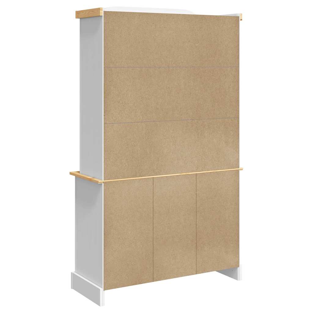 skænk Corona 112x43x191,5 cm massivt mexicansk fyrretræ hvid