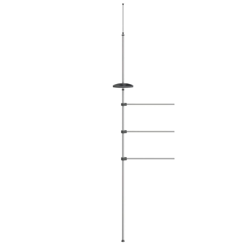 håndklædestativ 47x280 cm aluminium