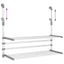 tørrestativ til altan 89x25x(60-95) cm aluminium