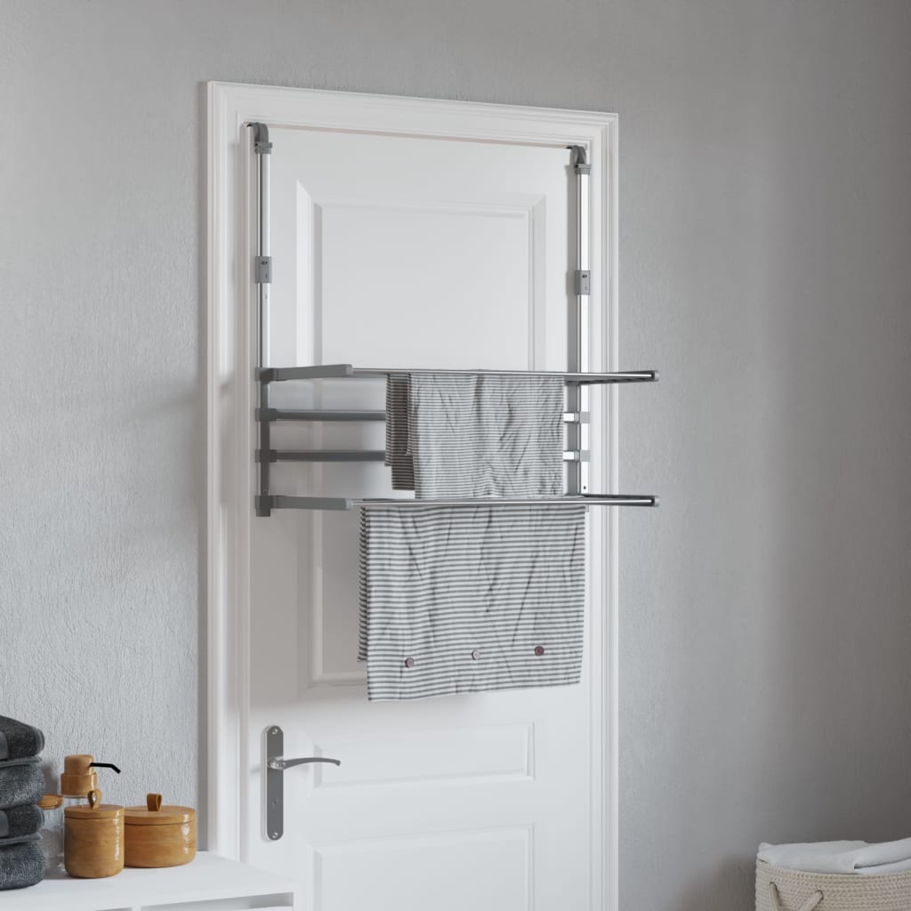 tørrestativ til altan 89x25x(60-95) cm aluminium