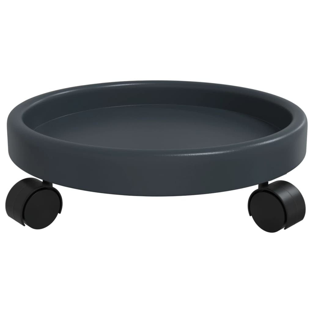 plantevogne med hjul 2 stk. diam. 34 cm 35 kg grå