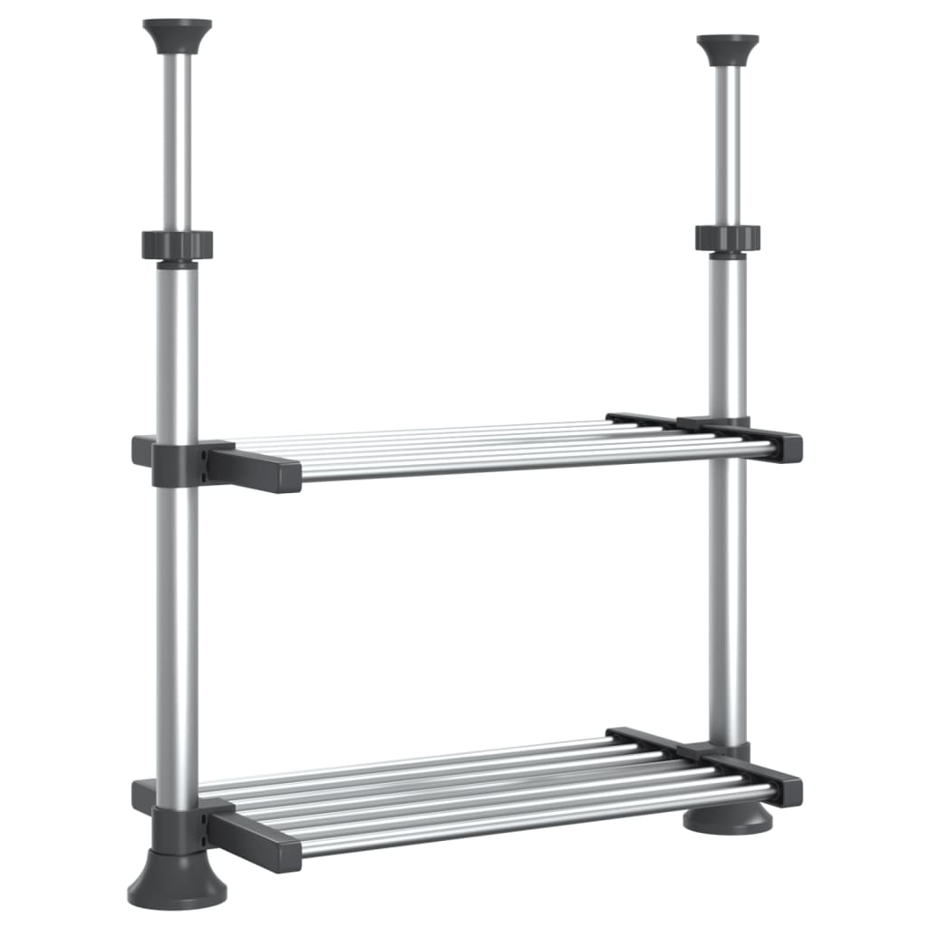 køkkenhylde 50x25(50-70) cm aluminium