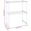 hylde til mikroovn 51x27x63 cm aluminium hvid