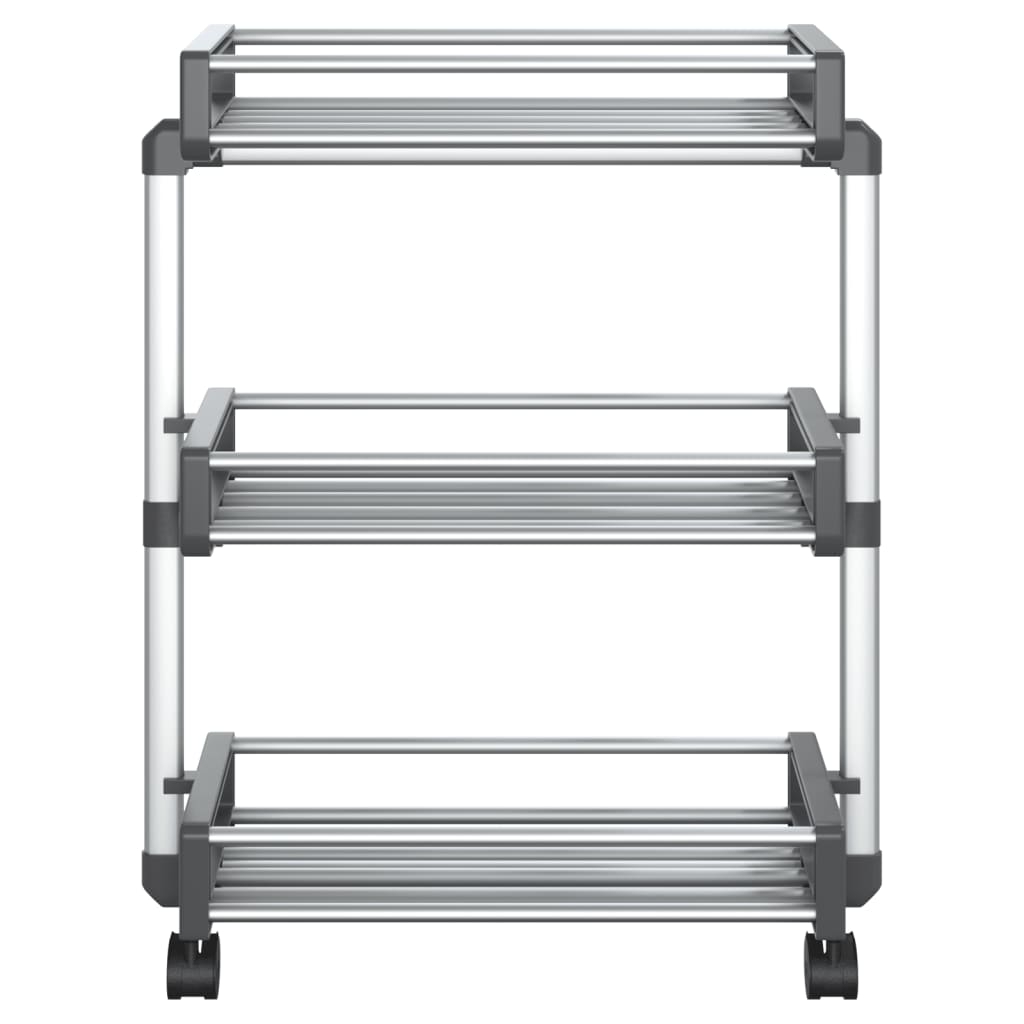 opbevaringsvogn 59x20x75 cm aluminium
