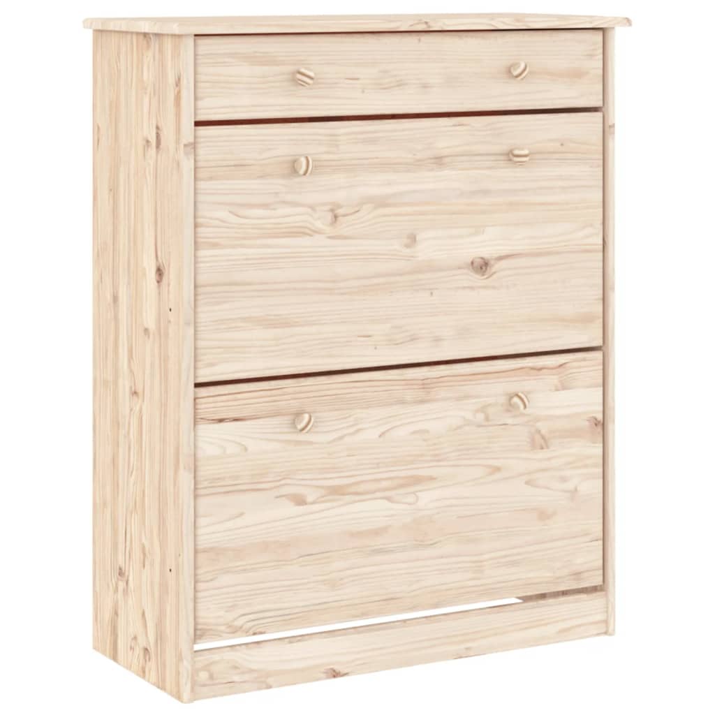 højskab ALTA 77x35x188 cm massivt fyrretræ