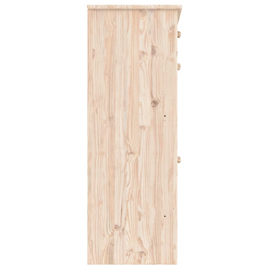 skoskab ALTA 77x35x96 cm massivt fyrretræ
