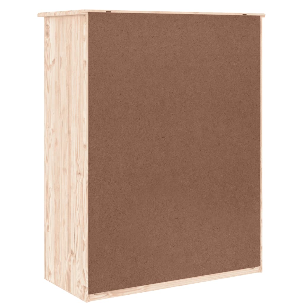 skoskab ALTA 77x35x96 cm massivt fyrretræ
