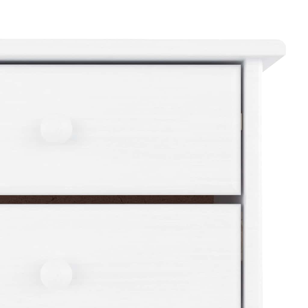 skoskab ALTA 77x35x96 cm massivt fyrretræ hvid