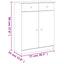 sengebord ALTA 77x35x96 cm massivt fyrretræ