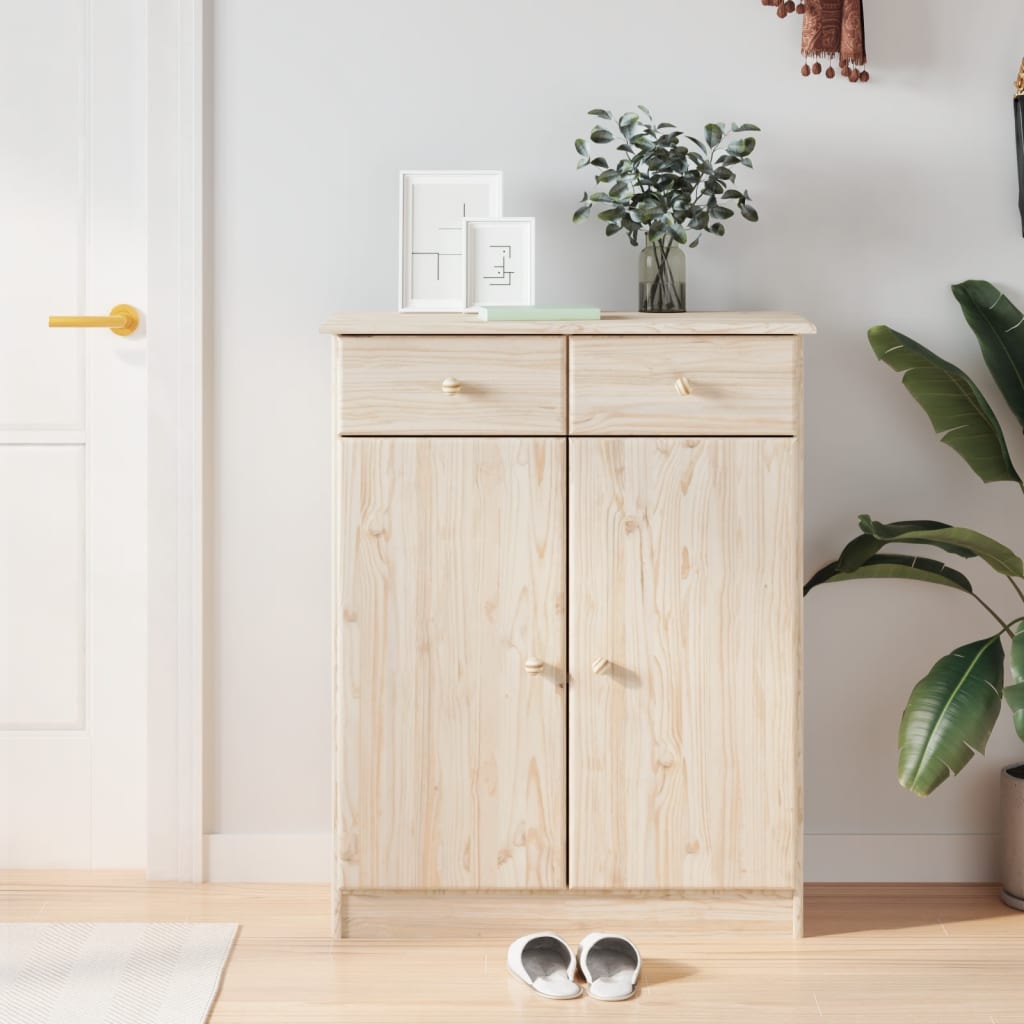 sengebord ALTA 77x35x96 cm massivt fyrretræ