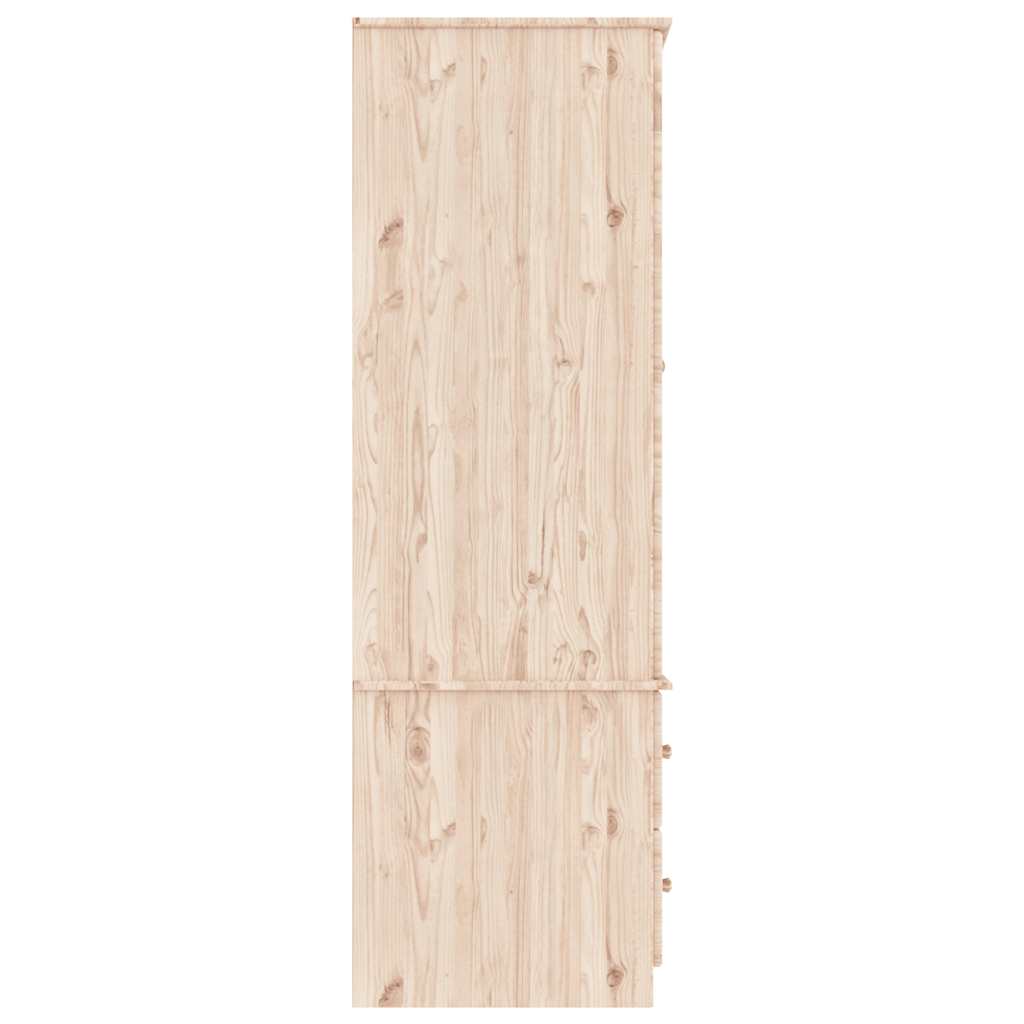 klædeskab ALTA 90x55x170 cm massivt fyrretræ