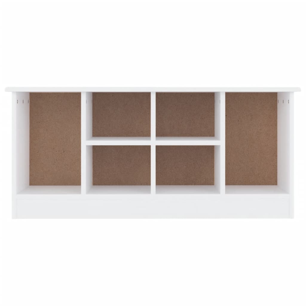 skobænk ALTA 100x35x45 cm massivt fyrretræ hvid