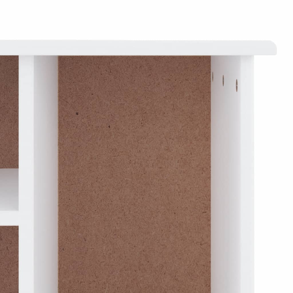 skobænk ALTA 100x35x45 cm massivt fyrretræ hvid