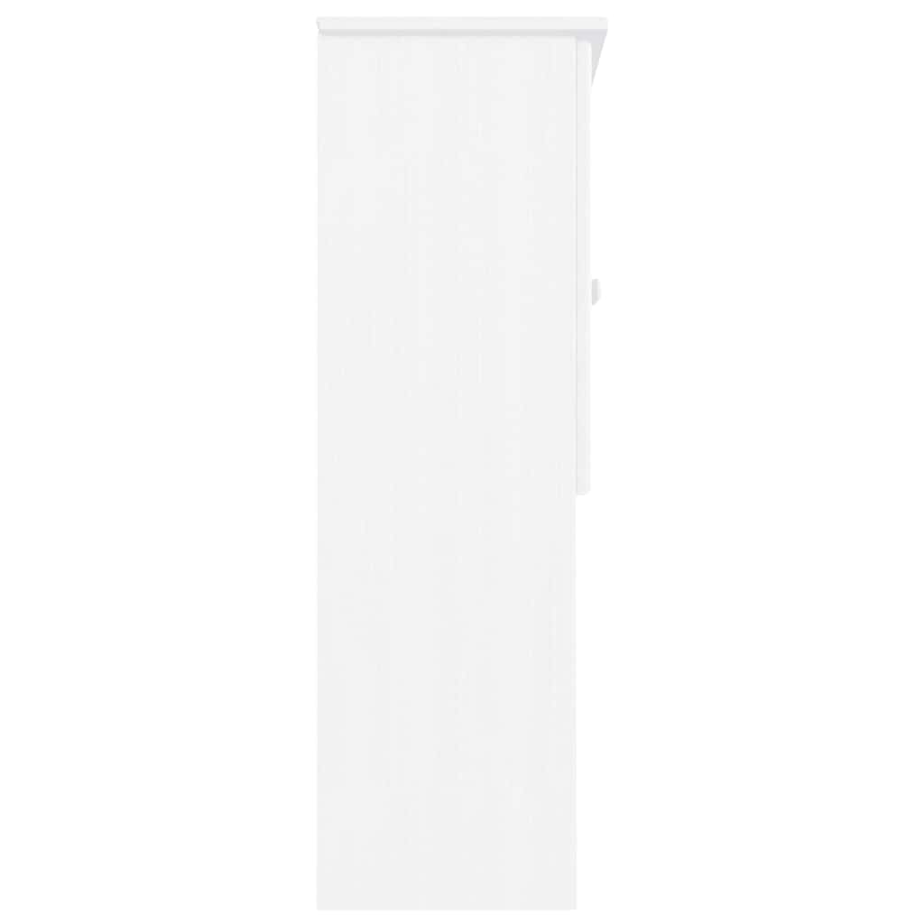 skabstop til skænk ALTA 77x30x92 cm massivt fyrretræ hvid