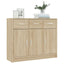 skænk 91x28x75 cm konstrueret træ sonoma-eg