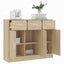 skænk 91x28x75 cm konstrueret træ sonoma-eg
